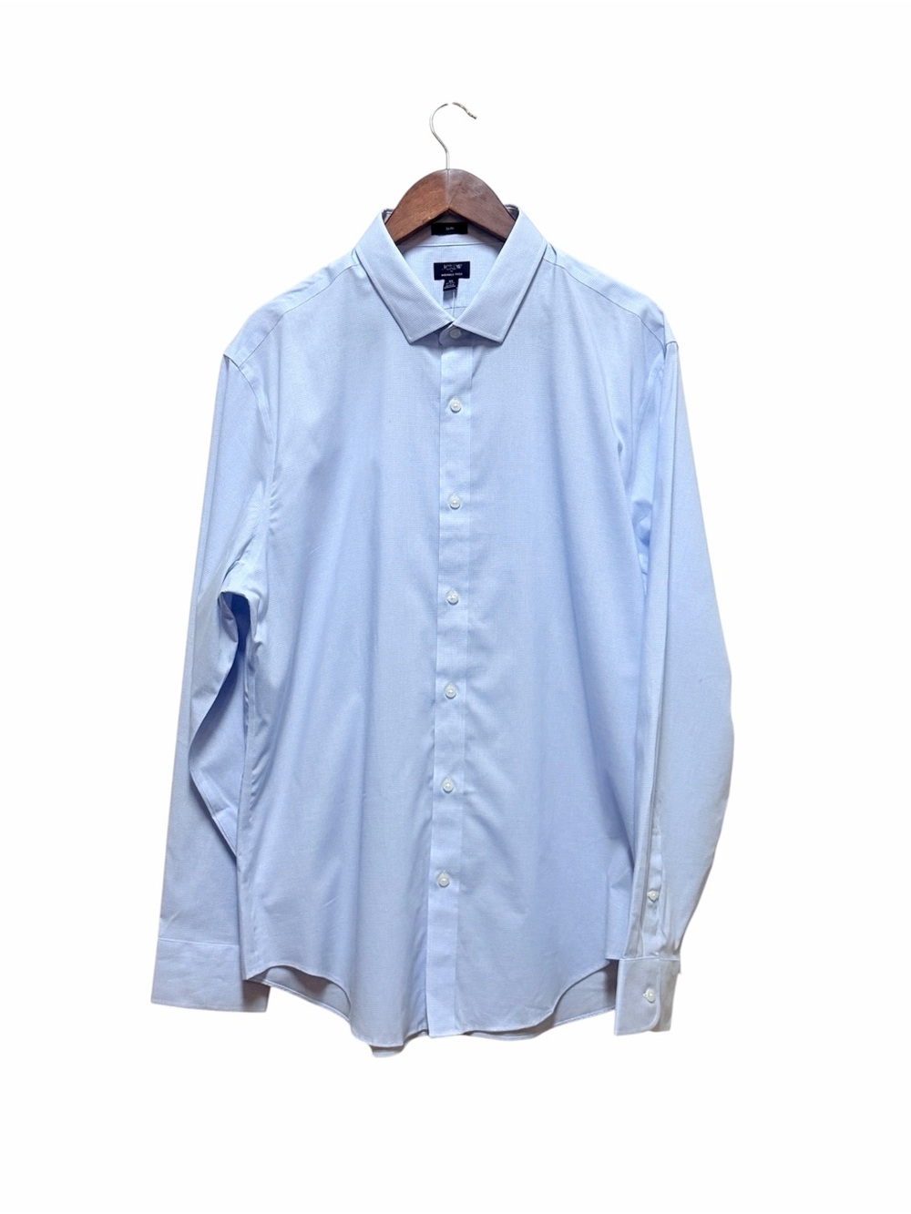 J.Crew Wrinkle-free dress shirt in White Pale Seascape size XL NWT - Picture 2 of 7